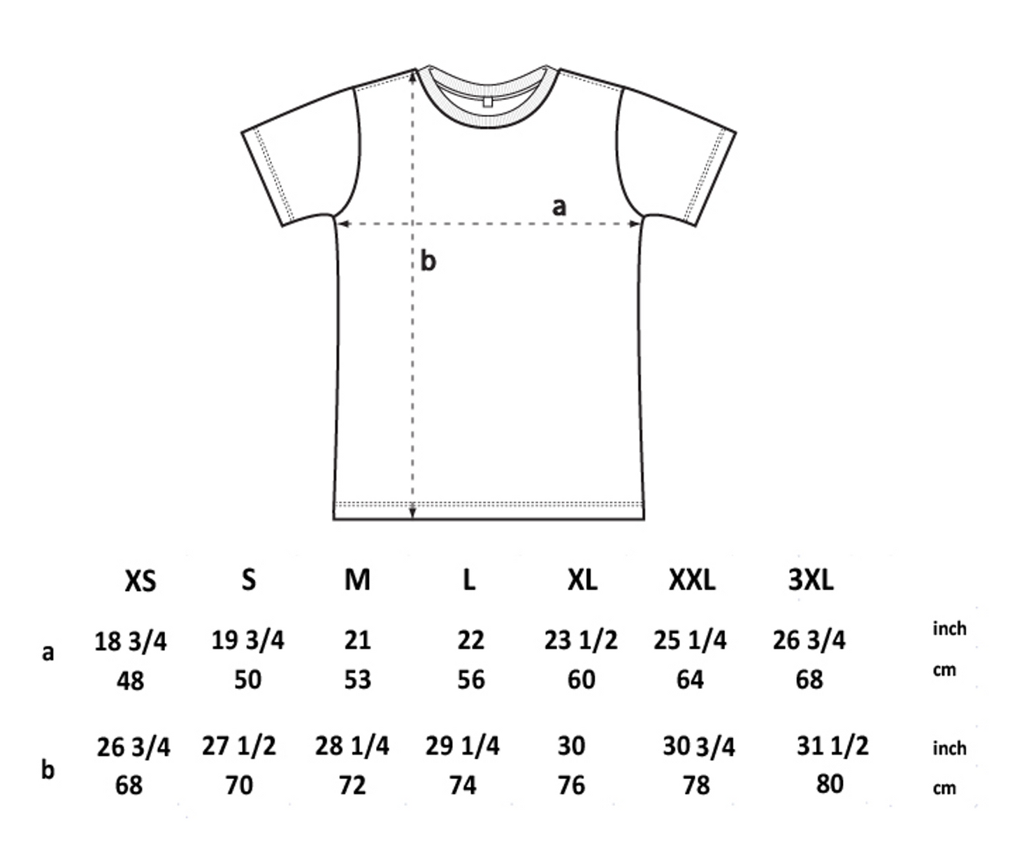 Denim T-shirt (Large White Logo)