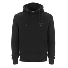 Load image into Gallery viewer, Black Hoodie (Small Grey Logo)

