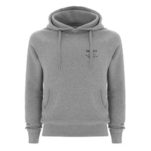 Load image into Gallery viewer, Grey Hoodie (Small Black Logo)

