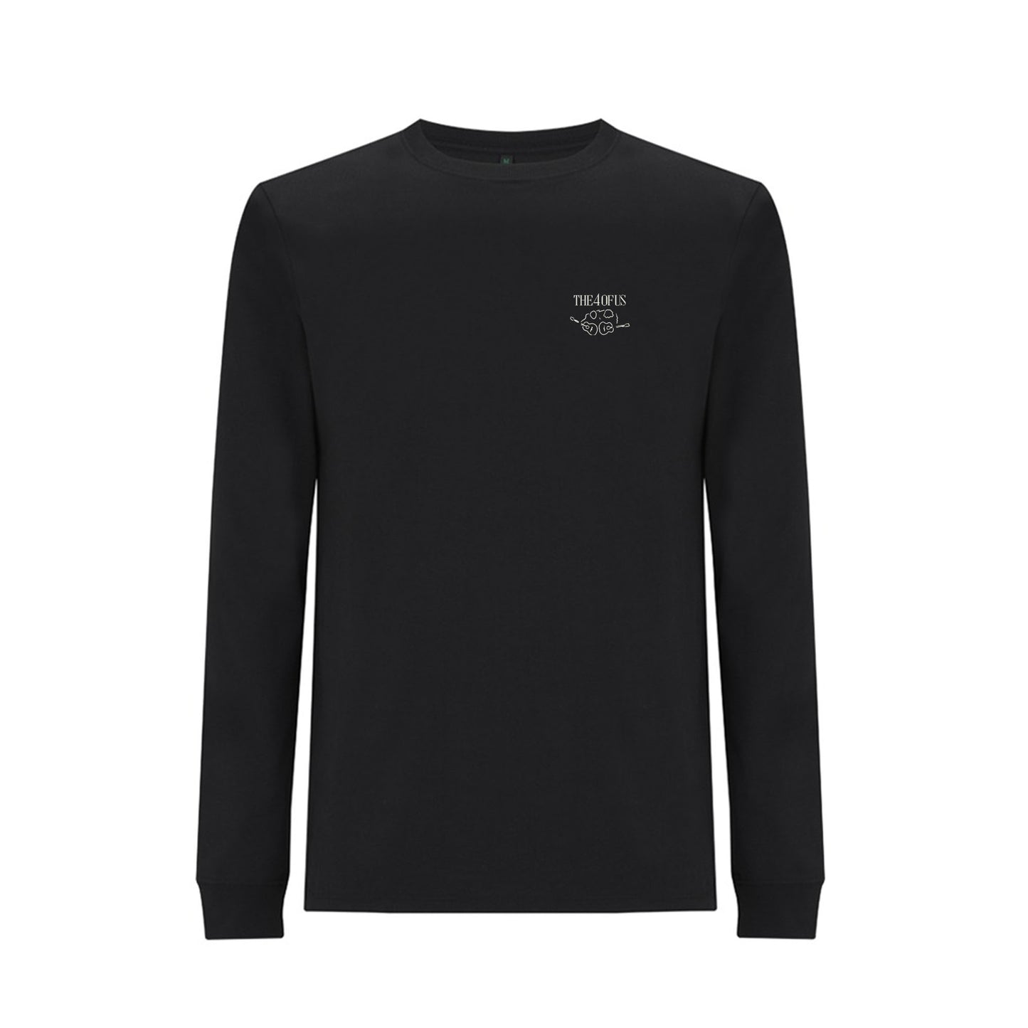 Black Long Sleeve T-shirt (Small White Logo)